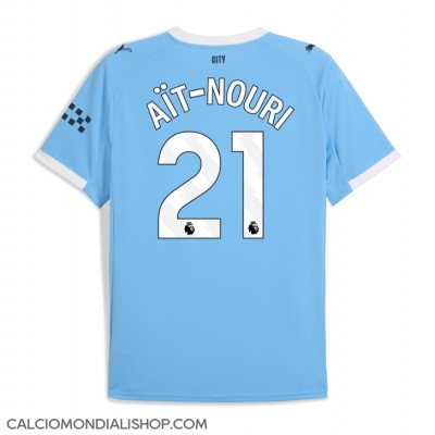 Maglie da calcio Manchester City Rayan Ait-Nouri #21 Prima Maglia 2025-26 Manica Corta Maglie da calcio Manchester City Rayan Ait-Nouri #21 Prima Maglia 2025-26 Manica Corta